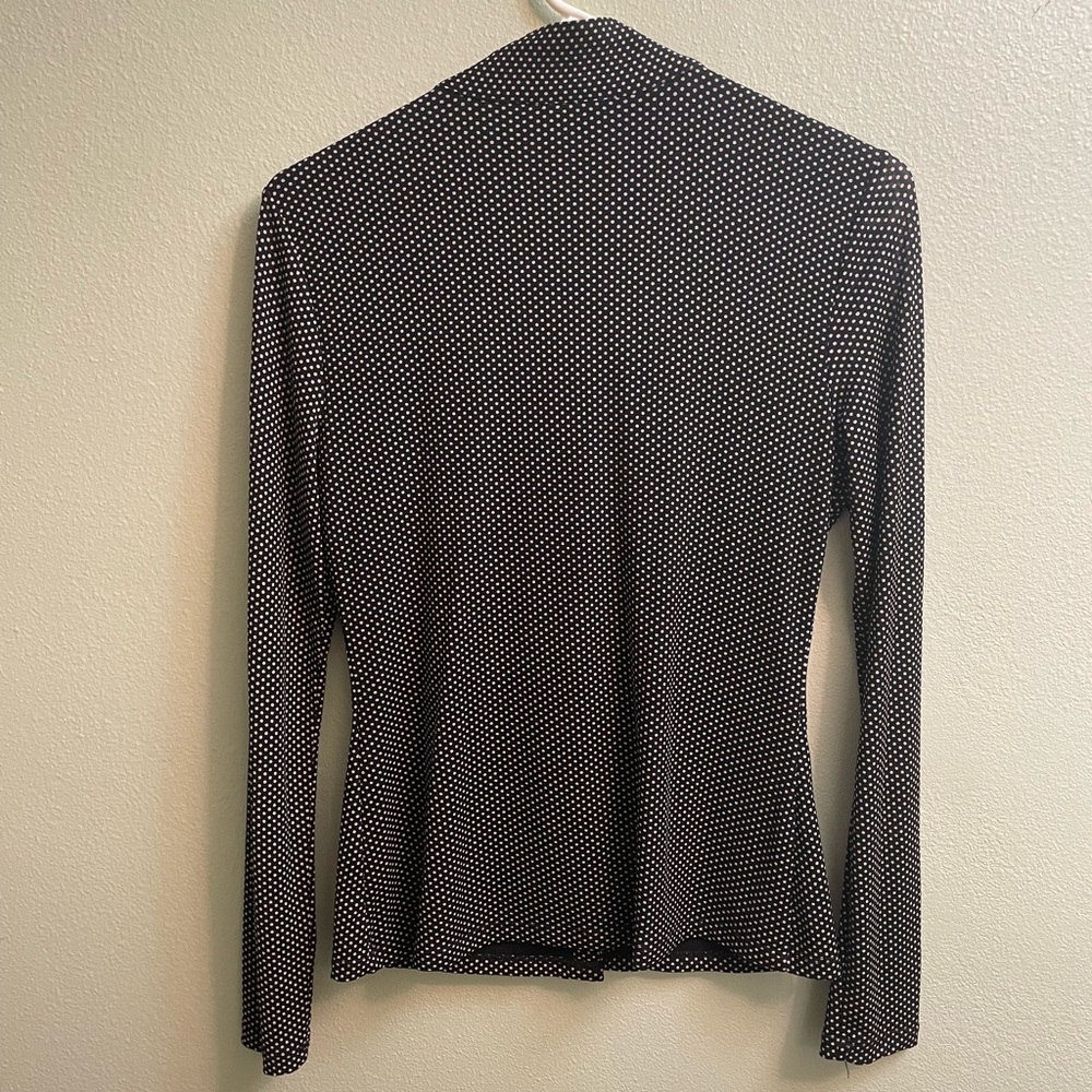 INC International Concepts V-Neck Tie Front Blouse Size Small - Picture 2 of 10